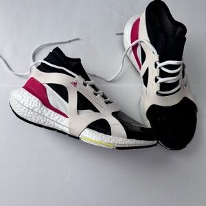 Adidas by Stella McCartney ultra boost 21 Black White Red Athletic Shoes  Sz 7